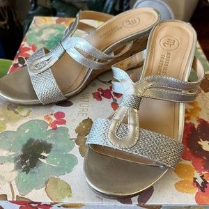 Mootsie’s Tootsies Gold Wedge sandals